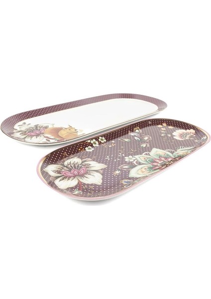 Magenta 2li Oval Servis Tabağı 20X43 16X34CM