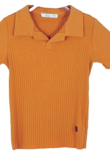 Çocuk Polo Yaka Fitilli T-Shirt indirimleri