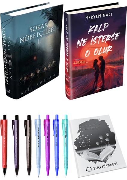 Kalp Ne Isterse O Olur 2 Ciltli Meryem Nart ve Sokak Nöbetçileri 2 Ciltli Aslı Arslan 2li Set