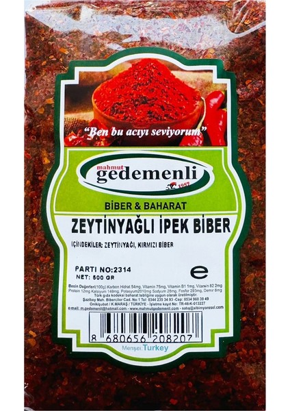 Zeytinyağlı Ipek Biber 500 gr