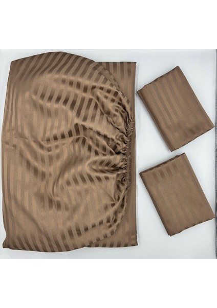 Pınarhomecollectıon Saten Lastikli Çarşaf + Kapaklı Yastık Kılıfı (Yüksek Köşe Derinliği ) fiyatları