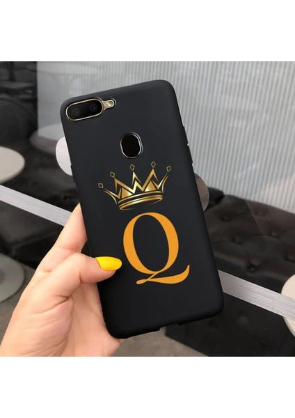 Oppo A5S - Ax7 - A12 Uyumlu Kılıf Silikon Esnek Isme Özel Baskılı Harf