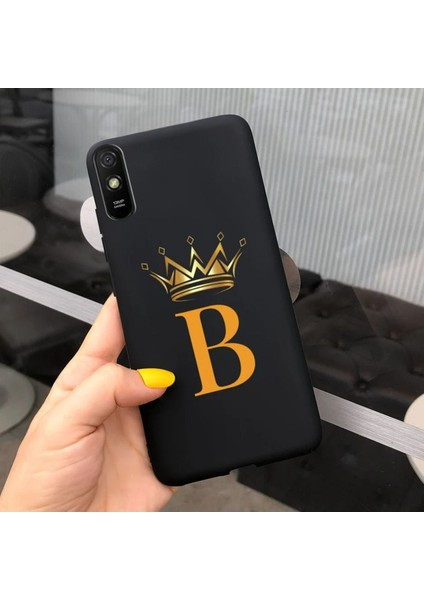 Xiaomi Redmi 9A Uyumlu Kılıf Silikon Esnek Isme Özel Baskılı Harf