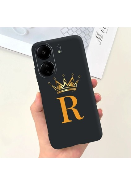Xiaomi Poco C65 Uyumlu Kılıf Silikon Esnek Isme Özel Baskılı Harf