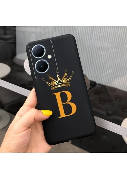 Vivo V29 Lite 5g Uyumlu Kılıf Silikon Esnek Isme Özel Baskılı Harf
