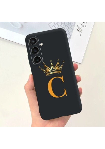 Samsung Galaxy A15 Uyumlu Kılıf Silikon Esnek Isme Özel Baskılı Harf