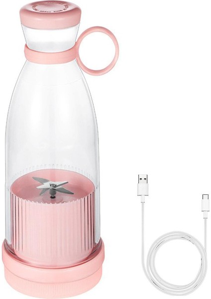 Taşınabilir 420 ml Blender Mini Meyve Karıştırıcı Milkshake Işlevli Blander Smothie (Plastik)