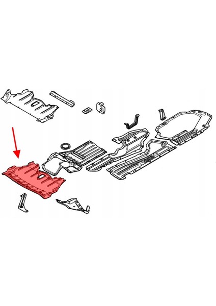 Bmw E70 X5 Motor Alt Muhafaza 3.0sı-4.8ı 2006-2010 51757158385