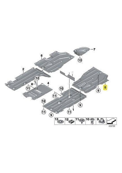 Bmw F26 X4 F25 X3 Taban Alt Muhafaza Sol Arka 12-18 51757213673 fiyatları