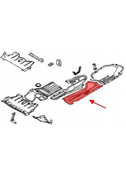 Bmw E71 X6 E70 X5 Alt Taban Muhafaza Orta Sol 2007-2013 51757158403 fiyatları