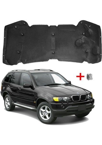 Bmw X5 E53 Kaput Izolasyonu Klipsli 1999-2004 51488402150