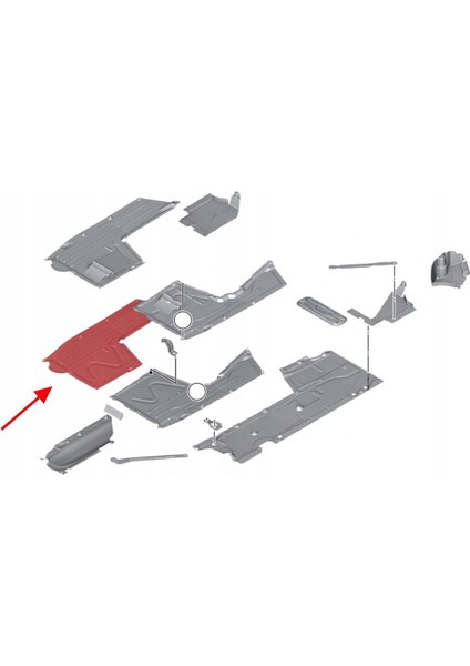 Bmw F20+LCİ F30+LCİ Sağ Taban Alt Muhafaza Otom.şanz 51757241830