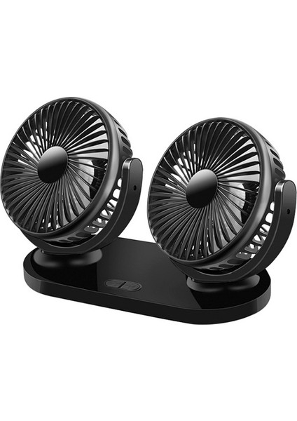 Çift Başlıklı Ev Ofis Araç Fanı Vantilatör 3 Kademeli 12V/24V (Usb ile Çalışır) fiyatları