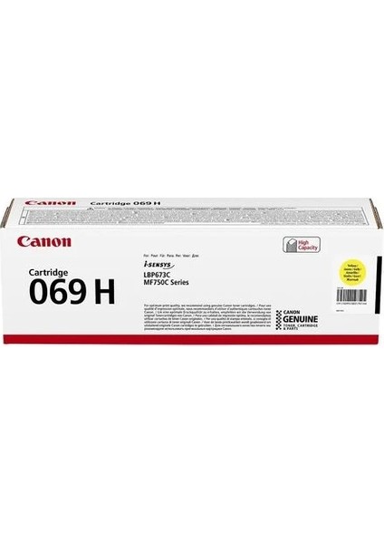 CRG-069H Sarı Orjinal Toner Yüksek Kapasiteli LBP673/MF750/752/754