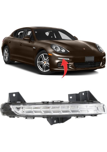 Porsche Panamera Sağ Sis Farı Gündüz Ledi 2014-2017 97063108252