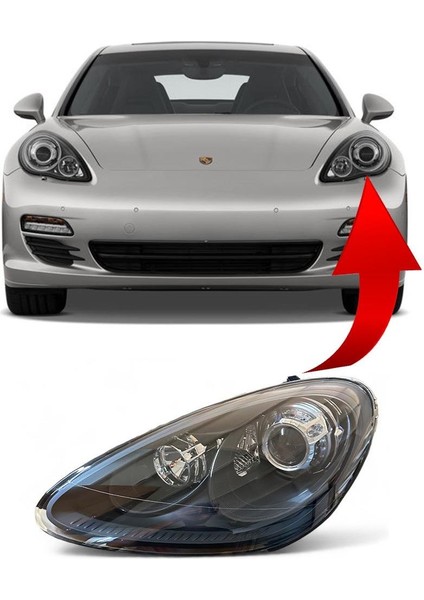 Porsche Panamera Ön Far Komple Sol Afs+Led 2011-2014 95863128302