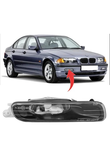 Bmw 3 Serisi E46 Sağ Sis Farı 1998-2001 63178361952