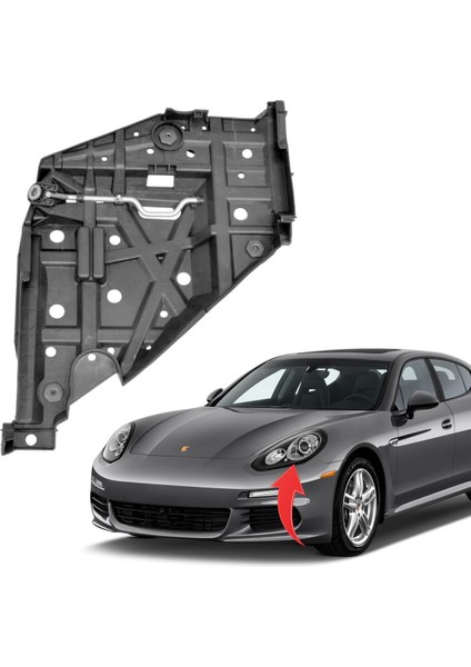 Porsche Panamera Sol Far Alt Tablası 2014-2016 97063107302