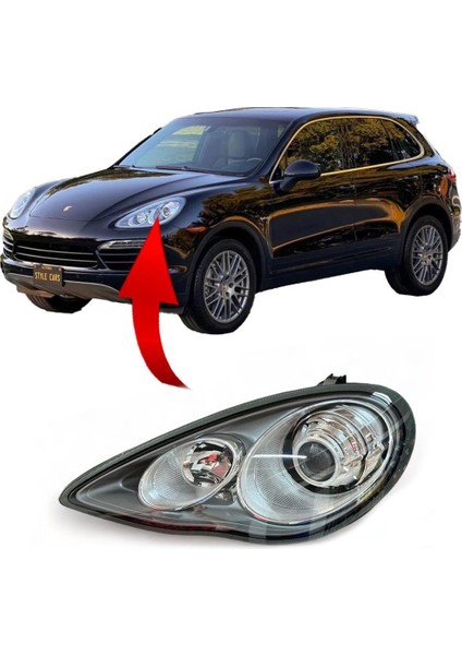 Porsche Cayenne Ön Far Sol Komple Afc'siz 2010-2014 97063116305