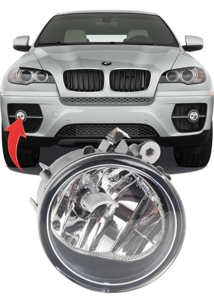 Bmw X6 E71 Adaptif Sağ Sis Farı 2012-2014 63177311352