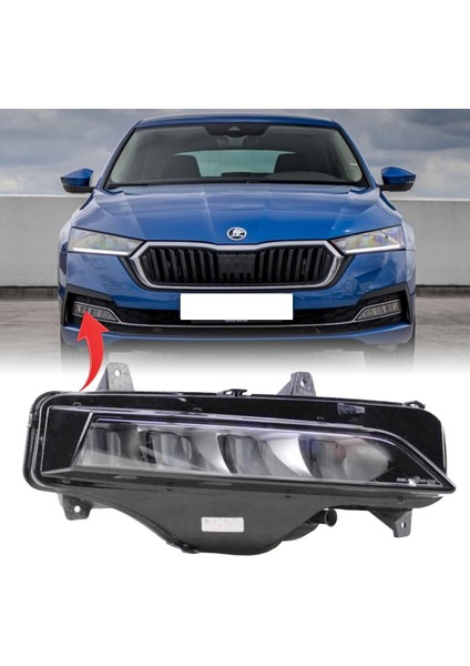Skoda Octavia Sağ Sis Farı 2021 Sonrası 5E3941700