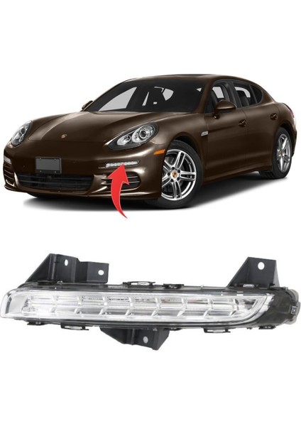 Porsche Panamera Sol Sis Farı Gündüz Ledi 2010-2013 97063108152
