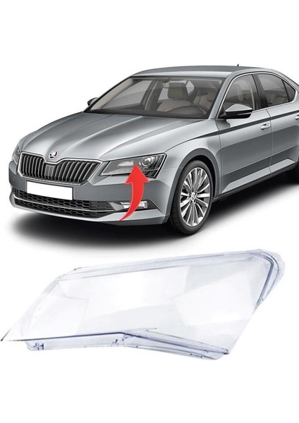 Skoda Süperb Far Camı Sol 2015-2019 3V1941015