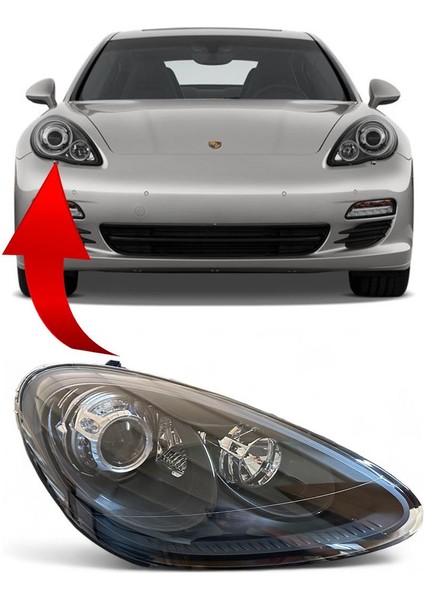 Porsche Panamera Ön Far Komple Sağ Afs+Led 2011-2014 95863128402