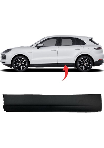 Porsche Cayenne Sol Arka Kapı Bandı Pütürlü 2018-9Y0839095
