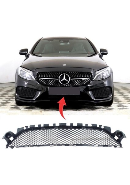 C Serisi W205 Amg Ön Tampon Orta Izgara (Açık) 2014-18 2058852123