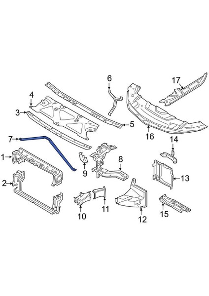 Bmw G30-G11 Panel V Demiri Benzinli 2015-2019 51647357211