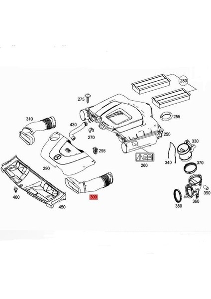 W204 07-14 W212 09-15 Şöför Tarafı Hava Emiş Hortumu 2720903582 fiyatları