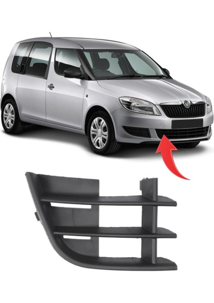 Skoda Fabia Roomstar Ön Tampon Kapağı Sağ 2011-2015 5J0853666A