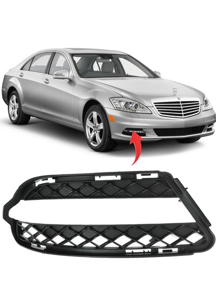 S-Class W221 Ön Tampon Izgarası Sağ (Açık) 2010-2013 2218851822
