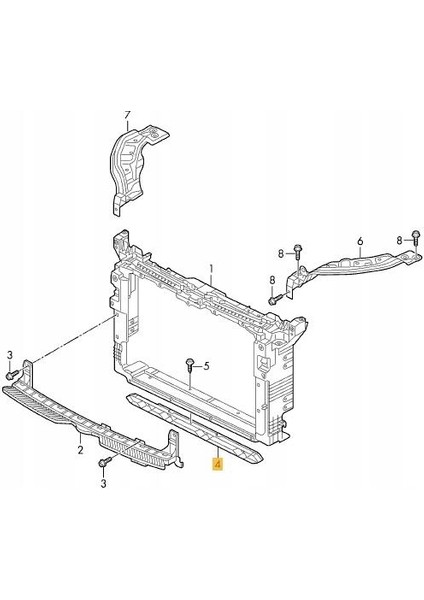 Vw T-Cross Panel Alt Braketi 2019-2023 2GM805216A fiyatları