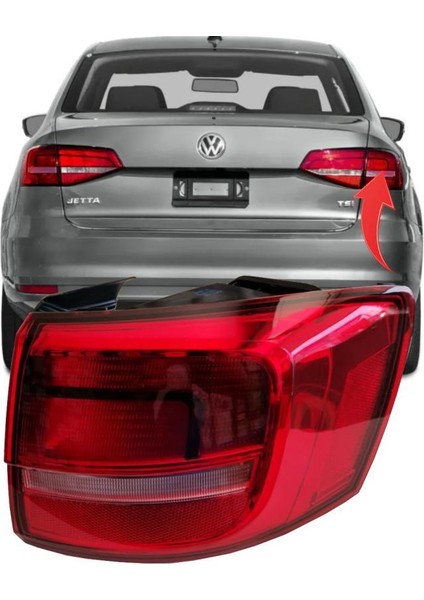 Vw Jetta Sağ Dış Stop Lambası 2015-2018 5C6945096H