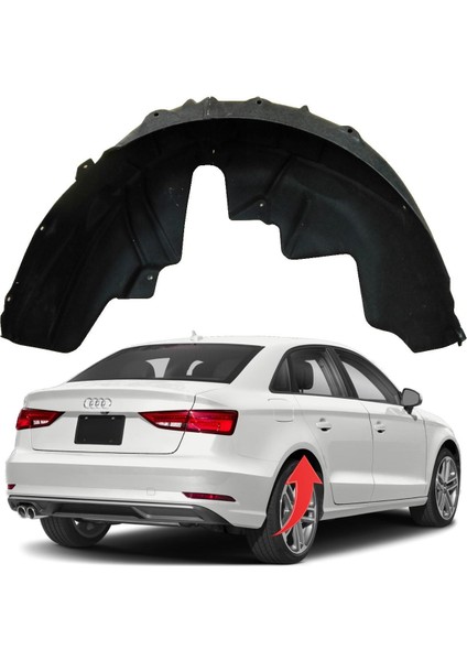 A3 Sedan Sağ Arka Çamurluk Davlumbazı Halı 2013-2020 8V5810172B