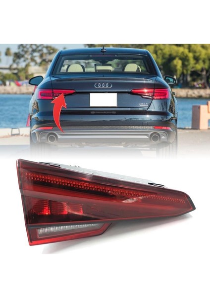 Audi A4 B9 Ledli Sol Iç Stop Lambası Koyu 2016-2020 8W5945093G
