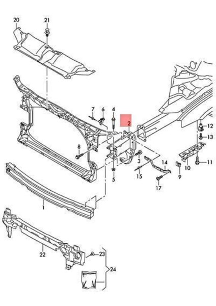 Audi A6 Ön Tampon Demir Braketi Sol 2011-2018 4G0807133F fiyatları