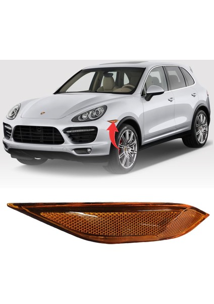 Cayenne Sol Ön Çamurluk Sinyali Sarı 2011-2015 95863107100