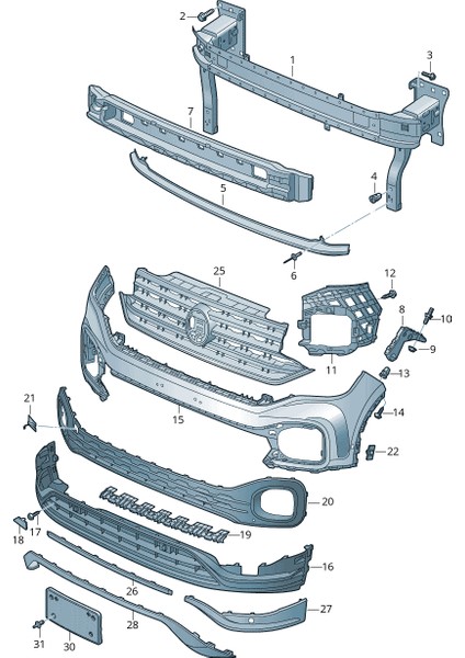 Vw T-Cross Ön Tampon Braketi Sol 2019-2023 2GM807723A fiyatları