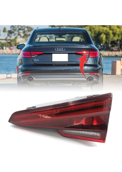 Audi A4 B9 Ledli Sağ Iç Stop Lambası Koyu 2016-2020 8W5945094G