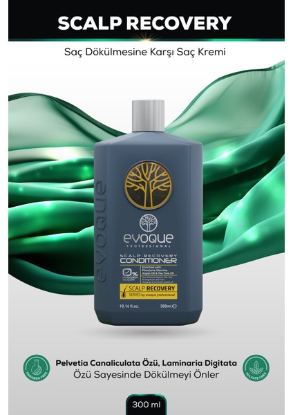 Scalp Recovery Saç Dökülmesine Karşı Saç Kremi, Argan ve Çay Ağacı Yağ, Sülfatsız Parabensiz, 300ML