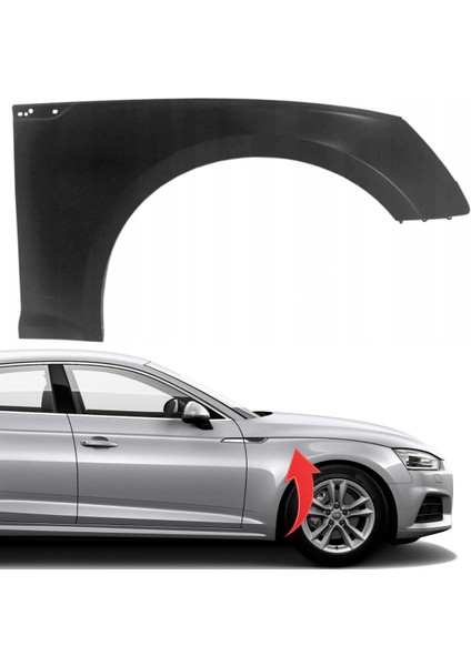 Audi A5 Sağ Ön Çamurluk Aluminyum 2017-2023 8W6821106B