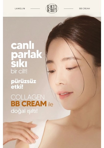 Kolajen İçeren Doğal Kapatıcılık Sağlayan Nemlendirici Spf 50 + Pa ++++ Lamelin Collagen Bb Cream