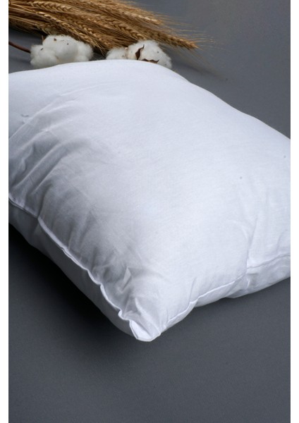 Pamuklu 1-4 Yaş Premium Dolgun Bebek Yastığı, Beyaz Renk Bebek Rahat Bebek Yastığı