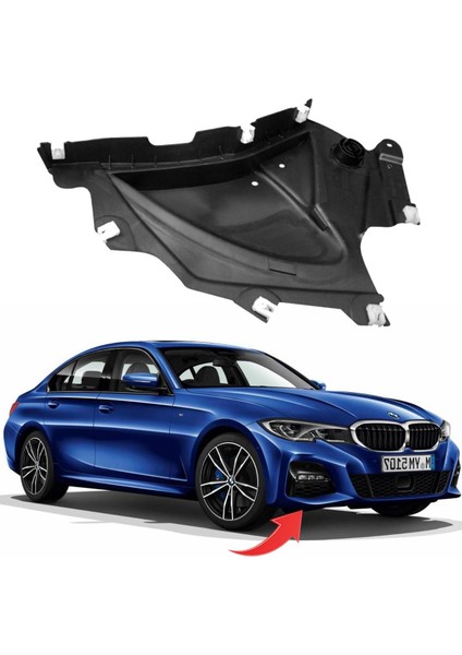 Bmw 3 Serisi G20 Sağ Ön Kürek Bakaliti Mpaket 2019-21 51118074892