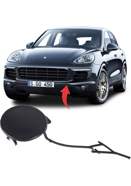 Porsche Cayenne Sol Ön Çeki Kapağı 2015-2018 95850515540