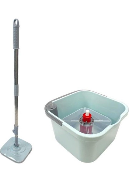 Extra Paspas Hediyeli Kirli ve Temiz Suyu Otomatik Ayıran Mikrofiber Seti Ultra Hijyen Mop Temizlik