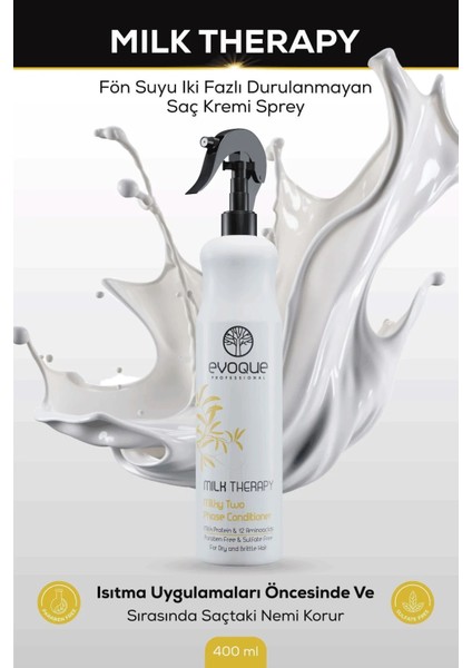 Milk Therapy Fön Suyu Iki Fazlı Durulanmayan Saç Spreyi/detangler 400ML